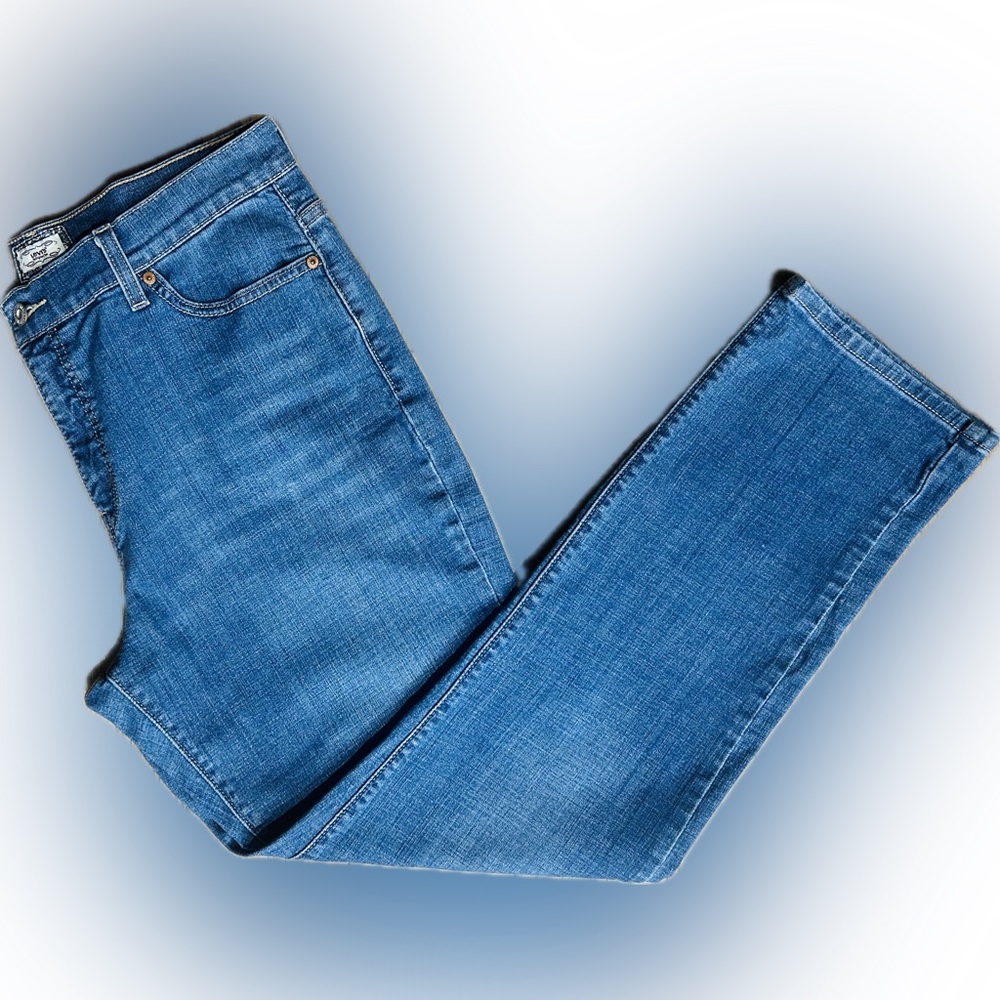 Levi's Blue Straight Leg Jeans for Women